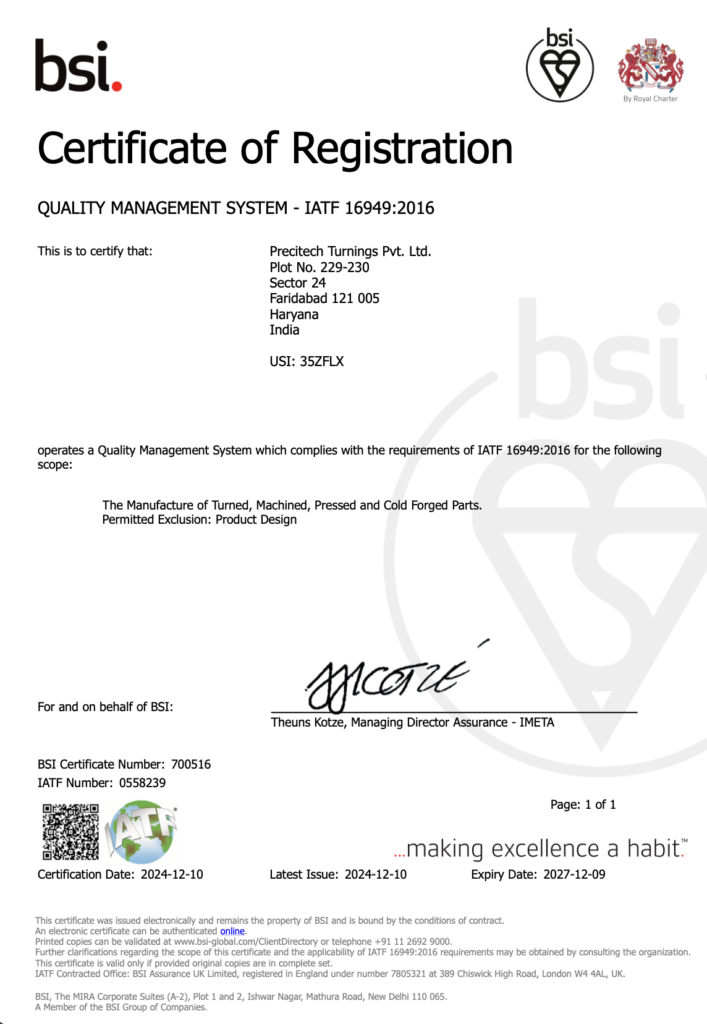 IATF Certificate 2027